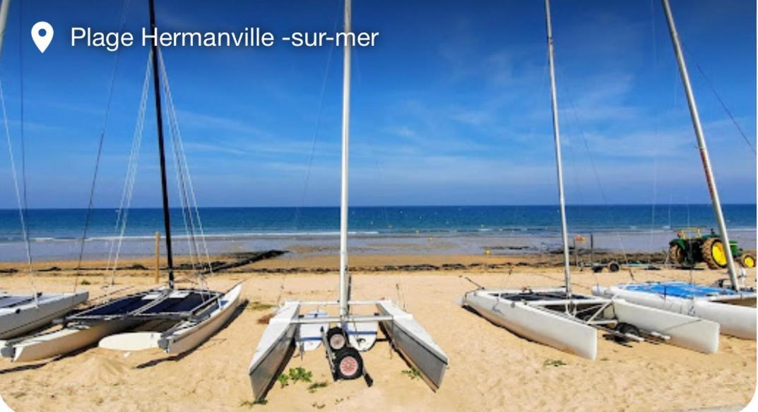 A Casa Mia Plage Hermanville-sur-Mer Eksteriør billede